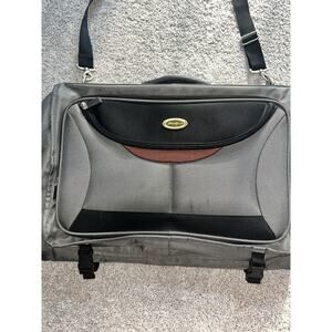 Eddie Bauer Garment Suit Dress Bag Luggage Grey Black‎ Hanging Travel